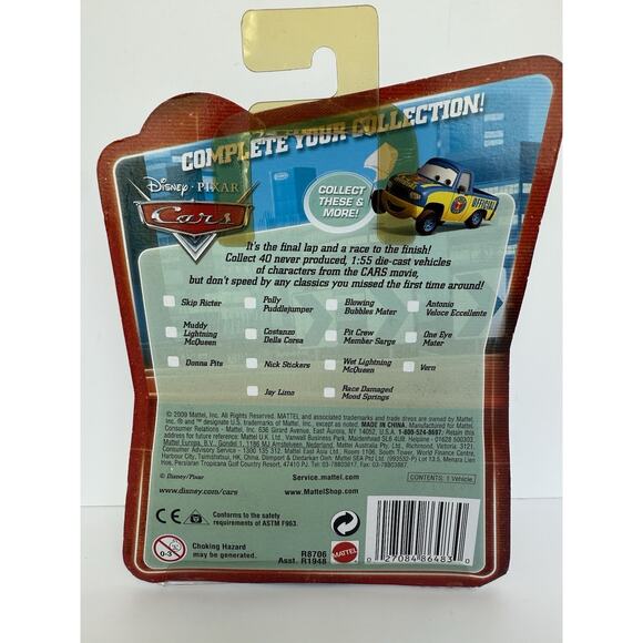 NIB Disney Cars Final Lap Collection #153 Matthew “True Blue” McCrew 1:55 - Picture 3 of 4